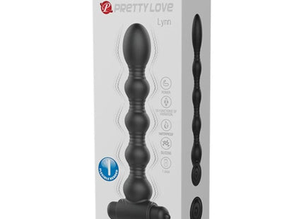 PRETTY LOVE - LYNN SILIKON ANAL PLUG 10 VIBRATIONEN SCHWARZ - Analplug