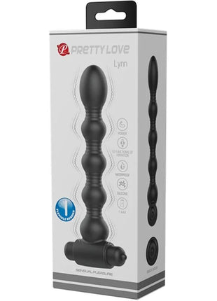 PRETTY LOVE - LYNN SILIKON ANAL PLUG 10 VIBRATIONEN SCHWARZ - Analplug