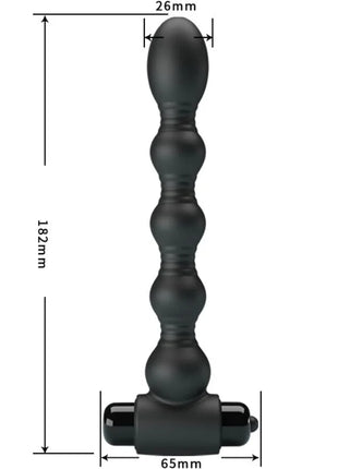 PRETTY LOVE - LYNN SILIKON ANAL PLUG 10 VIBRATIONEN SCHWARZ - Analplug