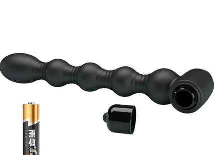 PRETTY LOVE - LYNN SILIKON ANAL PLUG 10 VIBRATIONEN SCHWARZ - Analplug