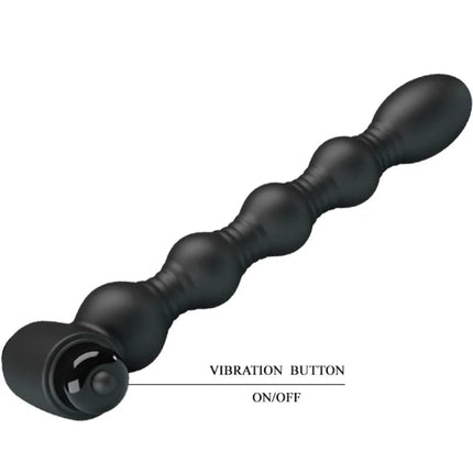 PRETTY LOVE - LYNN SILIKON ANAL PLUG 10 VIBRATIONEN SCHWARZ - Analplug