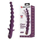 Pretty love madison lila silikon analvibrator mit gewelltem design und goldfarbener auslösetaste