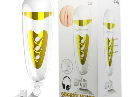 PRETTY LOVE - MÄNNLICHER MASTURBATOR MIT VIBRATION UND KLANG SALLY - Männlicher Masturbator