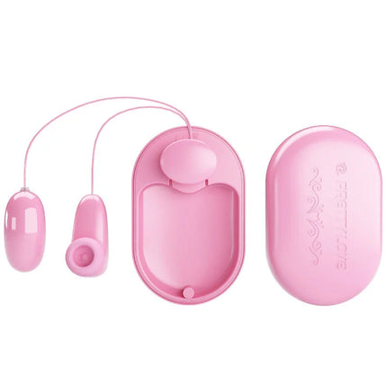 Pink silikon adult toy set mit zwei teilen und passender ovaler tasche von pretty love magic box vibrationskugel und rosa stimulator
