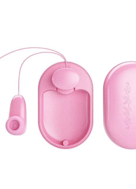 Pink silikon adult toy set mit zwei teilen und passender ovaler tasche von pretty love magic box vibrationskugel und rosa stimulator