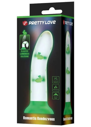 PRETTY LOVE - MAGISCHER NACHT-DILDO OHNE VIBRATION LEUCHTENDES GRÜN - Dildo mit Saugnapf