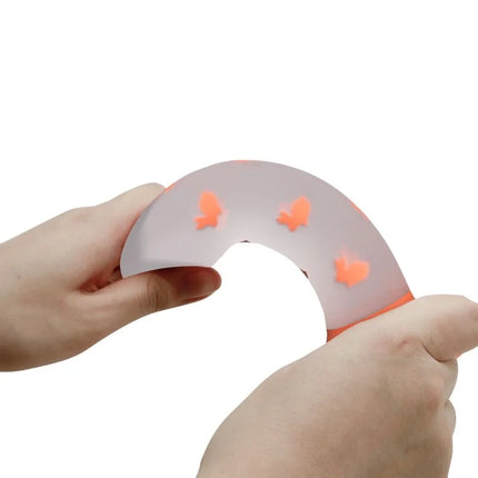 PRETTY LOVE - MAGISCHER NACHT-DILDO OHNE VIBRATION LEUCHTENDES ORANGE - Dildo mit Saugnapf