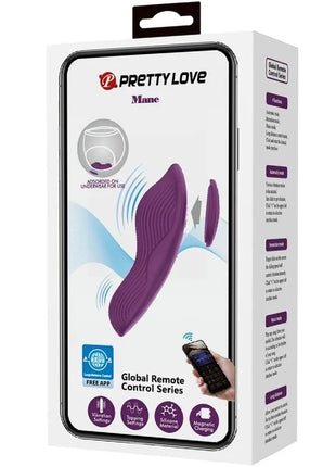 Lila silikon klitoris massager mit 10 vibrationsstufen und magnetischer ladefunktion von pretty love