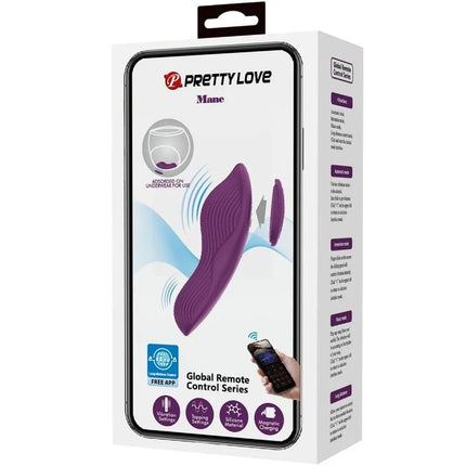 Lila silikon klitoris massager mit 10 vibrationsstufen und magnetischer ladefunktion von pretty love