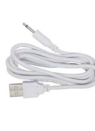 Weißes usb-zu-3,5-mm-audiokabel mit versilbertem stecker für pretty love marissa männlicher masturbator vibration wärme stimme und saugung