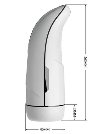 Weißer, elegant geschwungener marissa männlicher masturbator mit vibrationsfunktion und mattem finish von pretty love