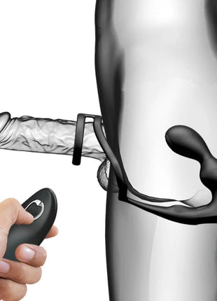PRETTY LOVE - MARSHALL PENISRING MIT VIBRATORISCHEM ANALPLUG MIT FERNBEDIENUNG - Penisring mit Vibration