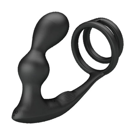 PRETTY LOVE - MARSHALL PENISRING MIT VIBRATORISCHEM ANALPLUG MIT FERNBEDIENUNG - Penisring mit Vibration
