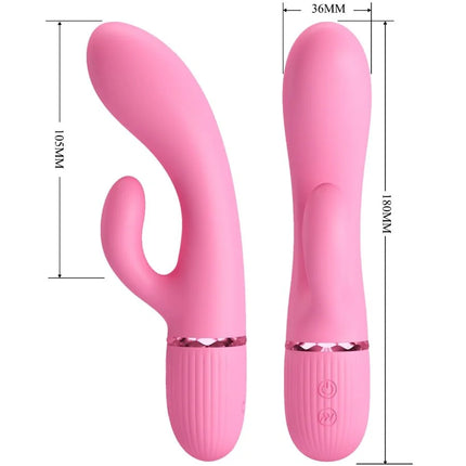PRETTY LOVE - MARSKI RABBIT VIBRATOR & G-SPOT - ROSA - Rabbit-Vibrator