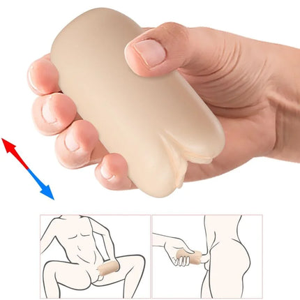 Beiger silikon butt plug mit ergonomischem konturdesign für komfortablen sitz aus der pretty love masha pack serie