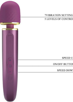 PRETTY LOVE - MASSAGER 7 VIBRATIONSMODI LILA