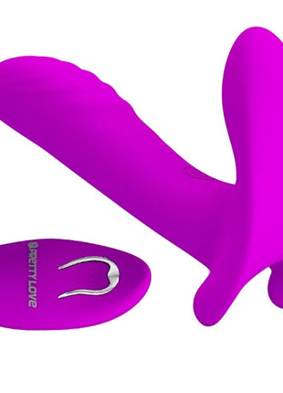 Vibrant lila silikon massager und vibrator mit fernbedienung und 12 vibrationsmodi von pretty love