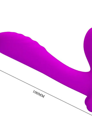 Vibrant lila silikon massager und vibrator mit 12 vibrationen und ergonomischem griff von pretty love