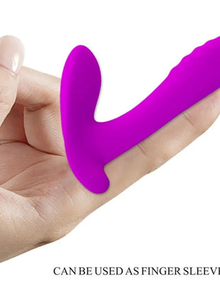 Vibrante lila silikon fingerhülse mit ergonomischem design für pretty love massager vibrator mit 12 vibrationen fernbedienung