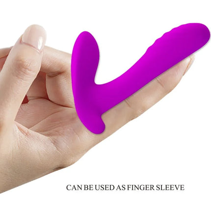 Vibrante lila silikon fingerhülse mit ergonomischem design für pretty love massager vibrator mit 12 vibrationen fernbedienung