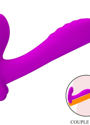 Vibranter lila silikon massager und vibrator pretty love mit ergonomischem design und 12 vibrationen fernbedienung