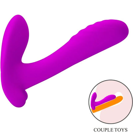 Vibranter lila silikon massager und vibrator pretty love mit ergonomischem design und 12 vibrationen fernbedienung