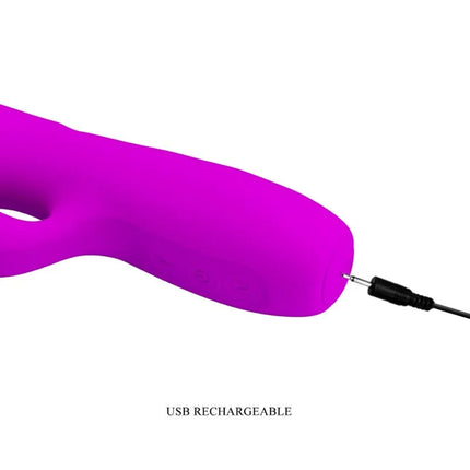 PRETTY LOVE - MELANIE PURPLE WIEDERAUFLADBARER KANINCHENVIBRATOR - Rabbit-Vibratoren