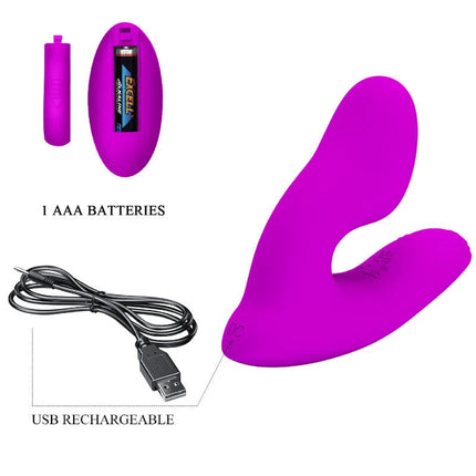 PRETTY LOVE - MELVIN KLITORISMASSAGER MIT FERNBEDIENUNG - G-Punkt-Vibrator
