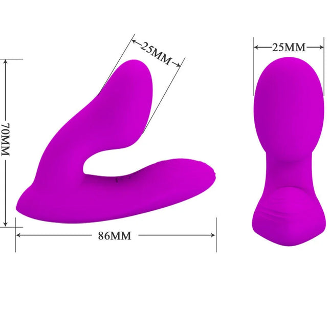 PRETTY LOVE - MELVIN KLITORISMASSAGER MIT FERNBEDIENUNG - G-Punkt-Vibrator