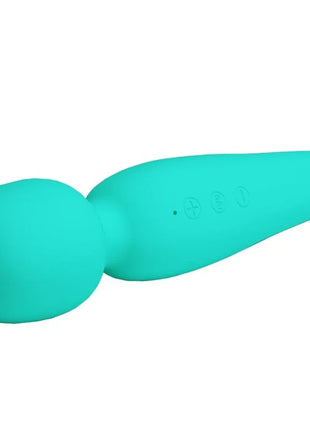 Teal silikon zauberstab mit rundem kopf und strukturierter griff für pretty love meredith massager 12 vibrationsmodi