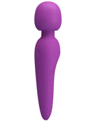 Lila silikon wand mit drei bedientasten am griff pretty love meredith massager 12 vibrationsmodi