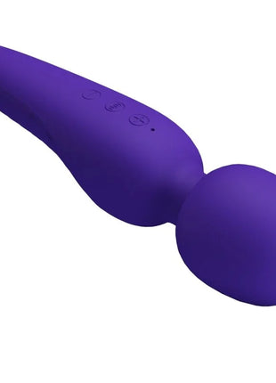 Lila silikonvibrator mit rundem kopf und ergonomischem griff von pretty love meredith massager mit 12 vibrationsmodi