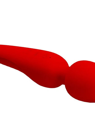 Rotes silikon massagspielzeug pretty love meredith mit 12 vibrationsmodi und schlankem, abgerundetem design