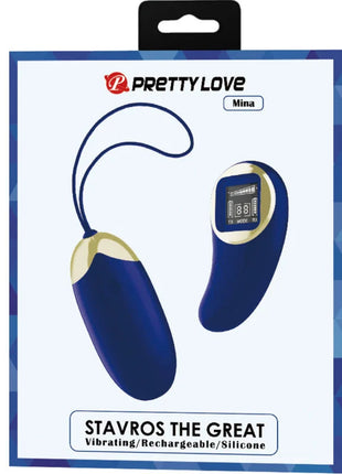 PRETTY LOVE - MINA VIBRIERENDES EI MIT FERNBEDIENUNG BLAU - Mit Fernbedienung