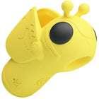 Bright yellow silicone bee-shaped phone stand with black eyes and antennae from pretty love mini-spassspielzeug magic bee vibrator and sucker