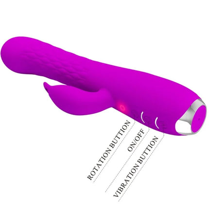 PRETTY LOVE - MOLLY VIBRATOR MIT WIEDERAUFLADBARER ROTATION - Rabbit-Vibratoren