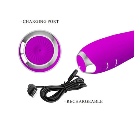PRETTY LOVE - MOLLY VIBRATOR MIT WIEDERAUFLADBARER ROTATION - Rabbit-Vibratoren