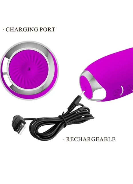 PRETTY LOVE - MOLLY VIBRATOR MIT WIEDERAUFLADBARER ROTATION - Rabbit-Vibratoren