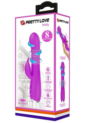 PRETTY LOVE - MOLLY VIBRATOR MIT WIEDERAUFLADBARER ROTATION - Rabbit-Vibratoren