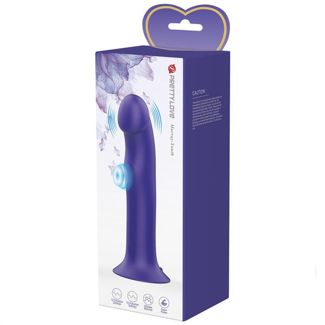 PRETTY LOVE - MURRAY YOUTH VIBRIERENDER DILDO & WIEDERAUFLADBARER VIOLETT - Vibratoren mit Saufnapf