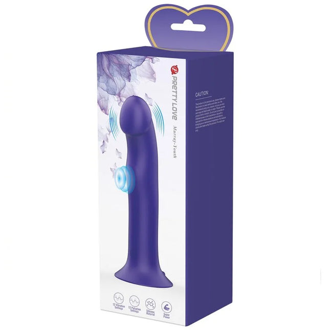 PRETTY LOVE - MURRAY YOUTH VIBRIERENDER DILDO & WIEDERAUFLADBARER VIOLETT - Vibratoren mit Saufnapf