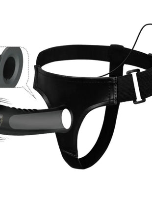 PRETTY LOVE - MYRON STRAP-ON MIT VIBRATION UND HOHLDILDO - Vibrationsgurte