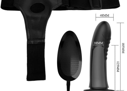 PRETTY LOVE - MYRON STRAP-ON MIT VIBRATION UND HOHLDILDO - Vibrationsgurte