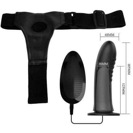 PRETTY LOVE - MYRON STRAP-ON MIT VIBRATION UND HOHLDILDO - Vibrationsgurte
