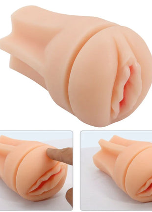 Peachfarbener silikon analplug mit strukturierten rillen und konischem design von Pretty Love Naomi Vagina Vibrator