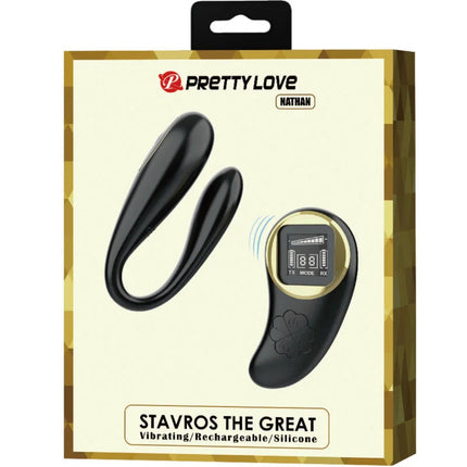 PRETTY LOVE - NATHAN DOUBLE PLEASURE VIBRATOR MIT FERNBEDIENUNG - Paar-Vibrator