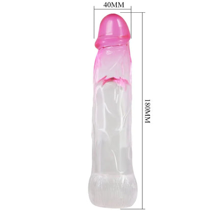 PRETTY LOVE - NERON REALISTISCHE - 6 CM PENISVERGRÖSSERUNGSHÜLSE - ROSA - Penishülle mit Verlängerung