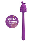 Lila silica silikon hasenförmiger flexibler vibrator mit power taste pretty love usb-aufladbar