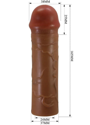 PRETTY LOVE - NILE PENISHÜLLE MIT 2,5 CM VERLÄNGERUNG MULATTE - Penishülle mit Verlängerung