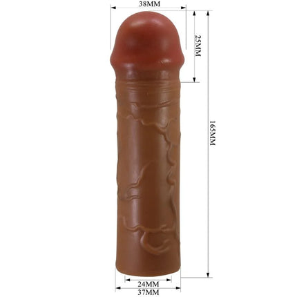 PRETTY LOVE - NILE PENISHÜLLE MIT 2,5 CM VERLÄNGERUNG MULATTE - Penishülle mit Verlängerung